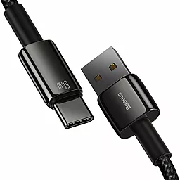Кабель USB Baseus Tungsten Gold 66w 6a USB Type-C cable back (CATWJ-B01) - миниатюра 2
