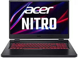 Ноутбук Acer Nitro 5 AN517-42 17,3" FHD IPS, AMD R5-6600H, 8GB, F512GB, NVD3050-4, Lin, чорний