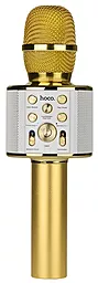 Беспроводной микрофон для караоке Hoco BK3 Cool sound Gold