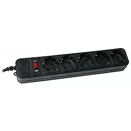 Сетевой фильтр (удлинитель) Maxxter SPM5-G-15B чёрный - фото Сетевой фильтр (удлинитель) Maxxter SPM5-G-15B чёрный