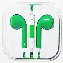 Наушники Apple для iPhone 5 Green - фото Наушники Apple для iPhone 5 Green
