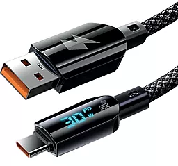 Кабель Gelius GP-UCN008 USB-A - Type-C 30w 3a 1.2м cable Black - фото Кабель Gelius GP-UCN008 USB-A - Type-C 30w 3a 1.2м cable Black