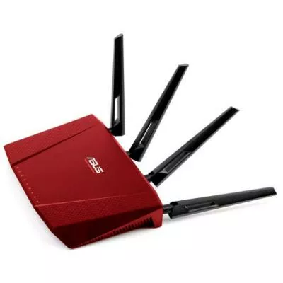 Маршрутизатор Asus RT-AC87U красный - фото 4