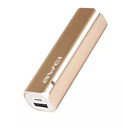 Повербанк Awei Power Bank P90k 2600 mAh Gold - фото Повербанк Awei Power Bank P90k 2600 mAh Gold