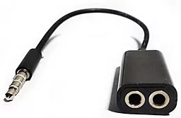 Аудіо розгалужувач Voltronic AUX mini Jack 3.5 мм M/2xF 0.12 м black (YT-S-3.5(m) / 2*3.5(F)-SB)