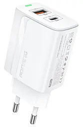 Сетевое зарядное устройство Foneng EU66 20w PD/QC USB-C/USB-A fast charger white (EU66-CH-W) - фото Сетевое зарядное устройство Foneng EU66 20w PD/QC USB-C/USB-A fast charger white (EU66-CH-W)