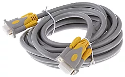 Видеокабель HIGH SPEED VGA 1080p 60hz 5m gray (YT-VGA(M) / (M)3+6GR-5m) Merlion - фото Видеокабель HIGH SPEED VGA 1080p 60hz 5m gray (YT-VGA(M) / (M)3+6GR-5m) Merlion