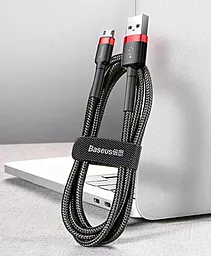 Кабель Baseus Cafule USB-A - micro USB 7.5w 2м cable Red/Black (CAMKLF-C91) - миниатюра 6 Кабель Baseus Cafule USB-A - micro USB 7.5w 2м cable Red/Black (CAMKLF-C91) - миниатюра 6