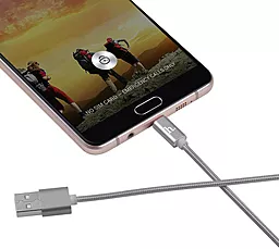 Кабель USB Hoco X2 Rapid Braided micro USB Cable Tarnish - миниатюра 3