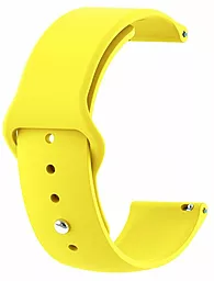 Сменный ремешок для умных часов Xiaomi Amazfit Bip/Bip Lite/Bip S Lite/GTR 42mm/GTS/TicWatch S2/TicWatch E (706201) Yellow - миниатюра 2