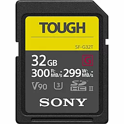 Карта пам'яті Sony SDHC 32GB Tough Class 10 UHS-II U3 V90 (SF32TG)