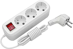 Сетевой фильтр (удлинитель) Electrum C-ES-1813 3 розетки 10A 3M с выключателем белый - фото Сетевой фильтр (удлинитель) Electrum C-ES-1813 3 розетки 10A 3M с выключателем белый