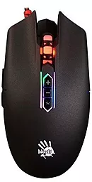 Компьютерная мышка A4Tech Bloody Q80 Neon XGlide USB Black - фото Компьютерная мышка A4Tech Bloody Q80 Neon XGlide USB Black