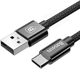 Автомобильное зарядное устройство Baseus Small Screw Dual-USB Car Charging Set 3,4A with Type-C Cable Black (TZXLD-B01) - миниатюра 3