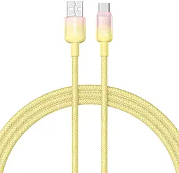 Кабель Baseus Discolor Series USB-A - Type-C 100w 5a 2м cable Yellow (P10374903Y11-01) - фото Кабель Baseus Discolor Series USB-A - Type-C 100w 5a 2м cable Yellow (P10374903Y11-01)
