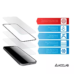 Захисне скло ACCLAB Full Glue Samsung G991 Galaxy S21 Black (1283126510519) - мініатюра 3