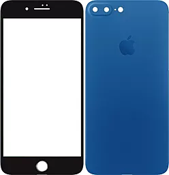 Захисне скло TOTO 2,5D Full cover iPhone 7 Plus, iPhone 8 Plus Blue (front and back) (F_46532)