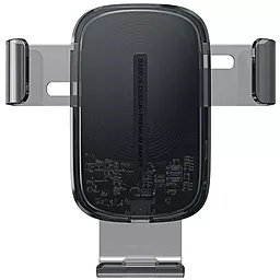 Держатель с беспроводной зарядкой Baseus Explore Wireless Charger Gravity Car Mount 15W Black (WXYL-K01) - фото Держатель с беспроводной зарядкой Baseus Explore Wireless Charger Gravity Car Mount 15W Black (WXYL-K01)