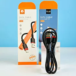 Кабель WUW X203 USB-A - micro USB 12w 2.4a 1м cable Black - миниатюра 5 Кабель WUW X203 USB-A - micro USB 12w 2.4a 1м cable Black - миниатюра 5