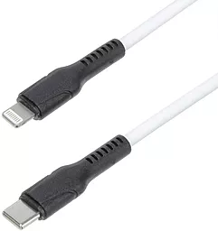 Кабель USB PD Hoco DX21 Silicone 20W USB Type-C - Lightning Cable White