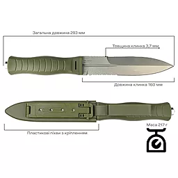 Нож Skif Neptune SW (FBL-001SWOL) Olive - миниатюра 9