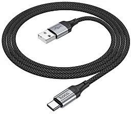 Кабель USB Hoco X102 Fresh 18w 3a USB Type-C cable black - миниатюра 2