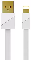 Кабель Remax Gold Plating USB-A - Lightning 12w 3a 1м cable White (RC-048i) - фото Кабель Remax Gold Plating USB-A - Lightning 12w 3a 1м cable White (RC-048i)