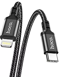 Кабель Hoco X14 Double Speed USB Type-C - Lightning 20w 3a 1м PD сable Black - миниатюра 3 Кабель Hoco X14 Double Speed USB Type-C - Lightning 20w 3a 1м PD сable Black - миниатюра 3