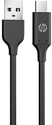 Кабель HP USB-A - Type-C 12w 2.4a 1м cable Black - фото Кабель HP USB-A - Type-C 12w 2.4a 1м cable Black