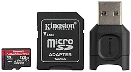 Карта памяти Kingston microSDXC 128GB Canvas React Plus Class 10 UHS-II U3 V90 A1 + SD-адаптер (MLPMR2/128GB)
