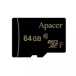 Карта пам'яті Apacer microSDXC 64GB Class 10 UHS-1 U1 (AP64GMCSX10U1-RA) - фото Карта пам'яті Apacer microSDXC 64GB Class 10 UHS-1 U1 (AP64GMCSX10U1-RA)
