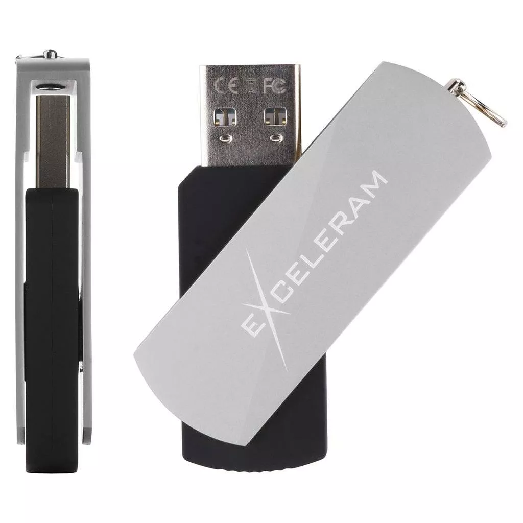 Флешка Exceleram 32GB P2 Series USB 2.0 (EXP2U2SIB32) Silver - фото 3