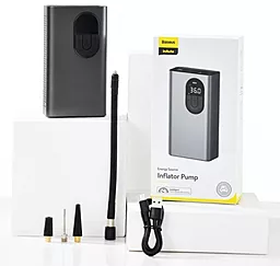 Портативний компресор Baseus Energy Source Inflator Pump Grey (CRCQB02-0A) - мініатюра 6 Портативний компресор Baseus Energy Source Inflator Pump Grey (CRCQB02-0A) - мініатюра 6