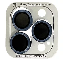 Защитное стекло Epik Metal Classic на камеру для Apple iPhone 13 Pro, iPhone 13 Pro Max Голубой