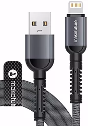 Кабель USB MAKE 2.4A USB Lightning Cable Denim Grey (MCB-LD3GR)