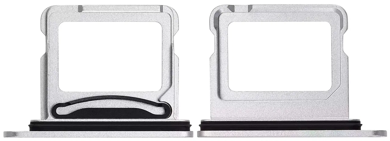 Держатель (лоток) Сим карты Apple iPhone 16 Plus Dual SIM White - фото 1