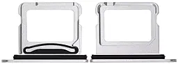 Держатель (лоток) Сим карты Apple iPhone 16 Plus Dual SIM White
