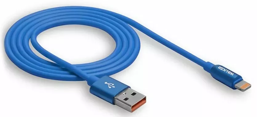Кабель Walker C725 USB-A - Lightning 12w 2.4a 1м cable Blue - фото 3