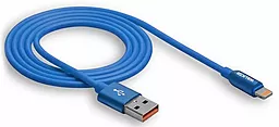 Кабель Walker C725 USB-A - Lightning 12w 2.4a 1м cable Blue - мініатюра 3 Кабель Walker C725 USB-A - Lightning 12w 2.4a 1м cable Blue - мініатюра 3