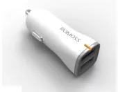 Автомобильное зарядное устройство Romoss 2 USB 2.1A / 1.0А White (AU17-101) - миниатюра 4