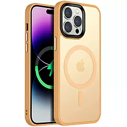 Чехол Epik Metal Buttons with MagSafe Colorful для Apple iPhone 12 Pro Max Peachy