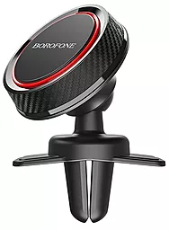 Автодержатель магнитный Borofone BH12 Journey series Magnetic Air Outlet Holder Black/Red