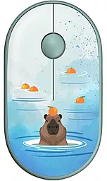Комп'ютерна мишка 2E MF300 Capybara Silent WL BT Tangerine (2E-MF300WCAPIBARAGN)