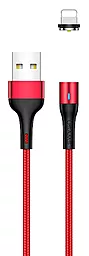 Кабель Usams U29 Magnetic USB-A - Lightning 12w 2.4a 2м cable Red - фото Кабель Usams U29 Magnetic USB-A - Lightning 12w 2.4a 2м cable Red