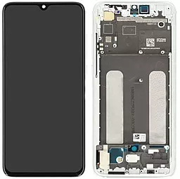 Дисплей Xiaomi Mi 9 Lite, Mi CC9 з тачскріном і рамкою, оригінал, White