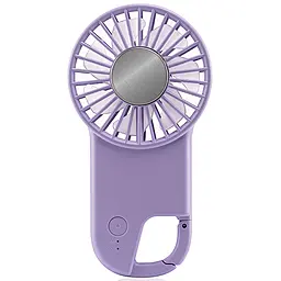 Портативный вентилятор NICHOSI SQT-BF2 с карабином 1800mAh Purple - фото Портативный вентилятор NICHOSI SQT-BF2 с карабином 1800mAh Purple