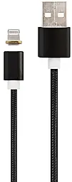 Кабель EasyLife DM-M15 USB-A to Lightning 10w 2a 1.2м cable Black - фото Кабель EasyLife DM-M15 USB-A to Lightning 10w 2a 1.2м cable Black