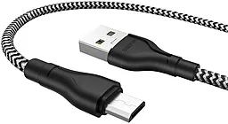 Кабель Borofone BX39 Beneficial USB-A - micro USB 12w 2.4a 1м cable Zebra - миниатюра 3 Кабель Borofone BX39 Beneficial USB-A - micro USB 12w 2.4a 1м cable Zebra - миниатюра 3