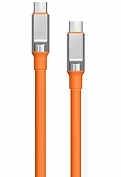 Кабель Walker C915 USB Type-C - Type-C 60w 3a 1м PD cable Orange - фото Кабель Walker C915 USB Type-C - Type-C 60w 3a 1м PD cable Orange