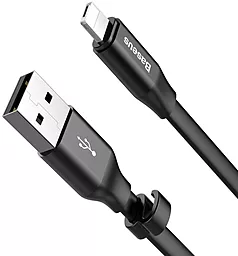 Кабель USB Baseus Portable 0.23M 2-in-1 USB to micro USB/Lightning cable black (CALMBJ-01) - миниатюра 3